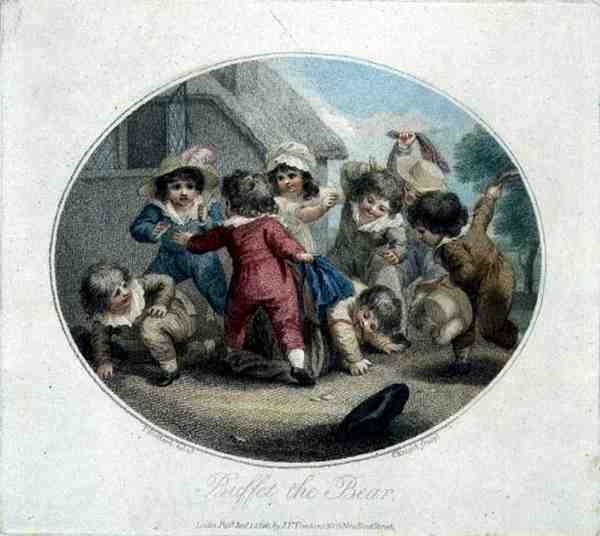 Buffet de beer, gegraveerd door Charles Knight, uitgegeven door J.F. Tomkins door Thomas (after) Stothard