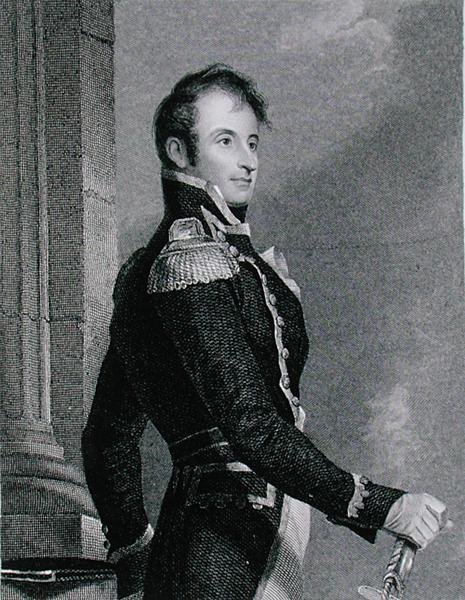 Stephen Decatur (1779-1820), gegraveerd door Asher Brown Durand naar een kopie van het origineel door James Herring door Thomas (after) Sully