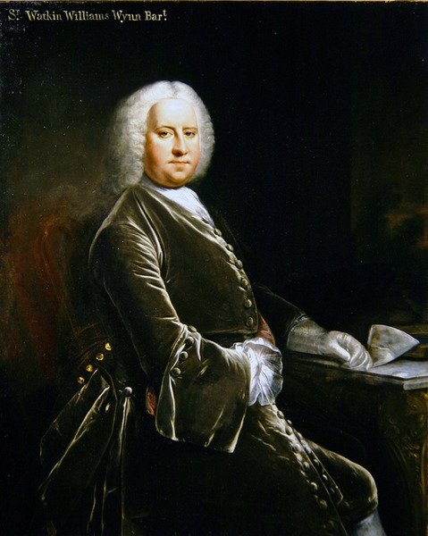 Portret van Sir Watkin Williams Wynn, 3e Bt., eind jaren 1730 door Thomas (attr. to) Frye