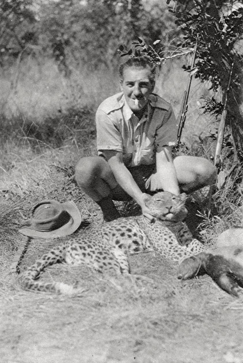 Chaplin Court Treatts luipaard, Abercorn naar Tukuyu, Tanganyika, 1925 1927 door Thomas A. Glover