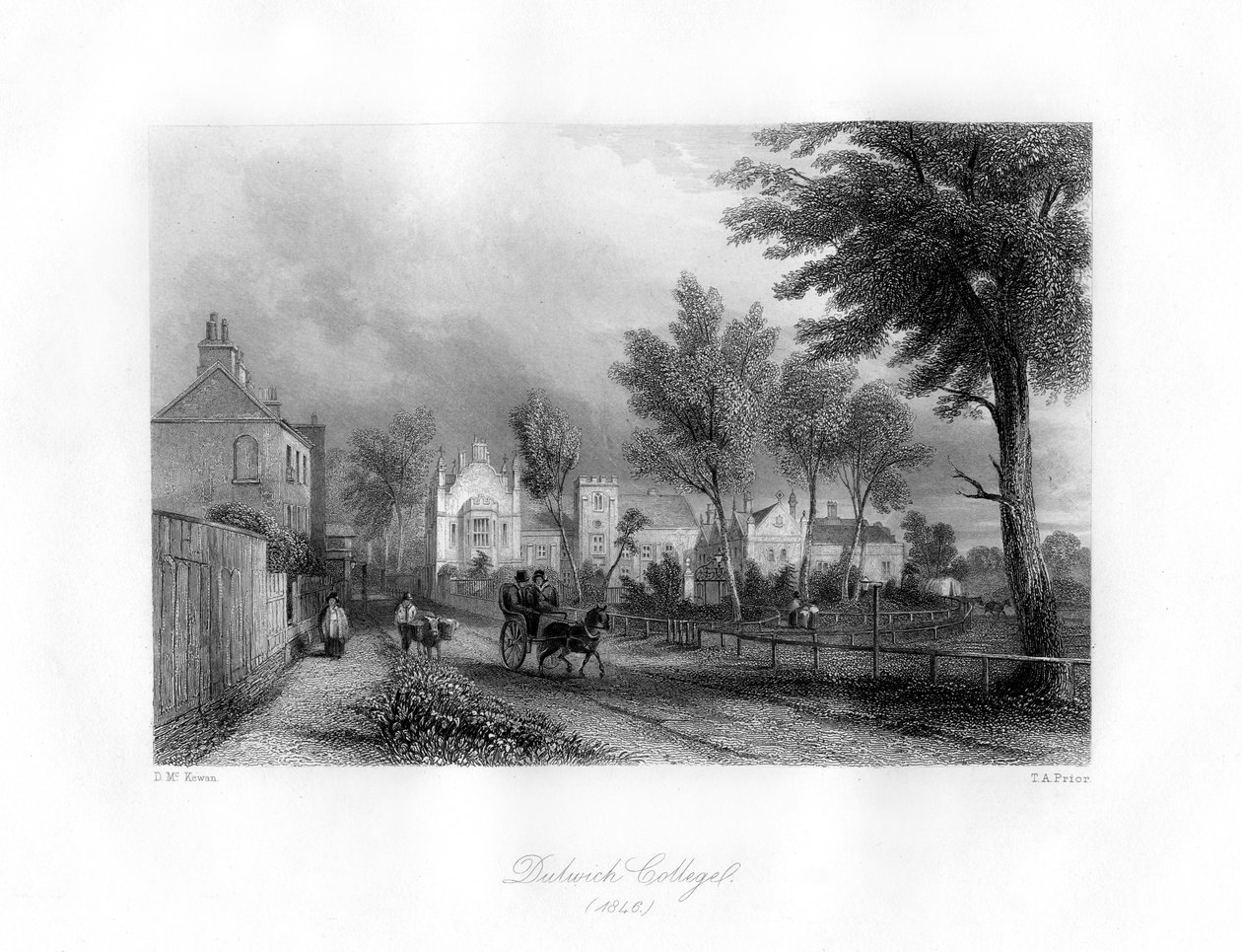 Dulwich College, Dulwich, zuidoost Londen door Thomas Abel Prior