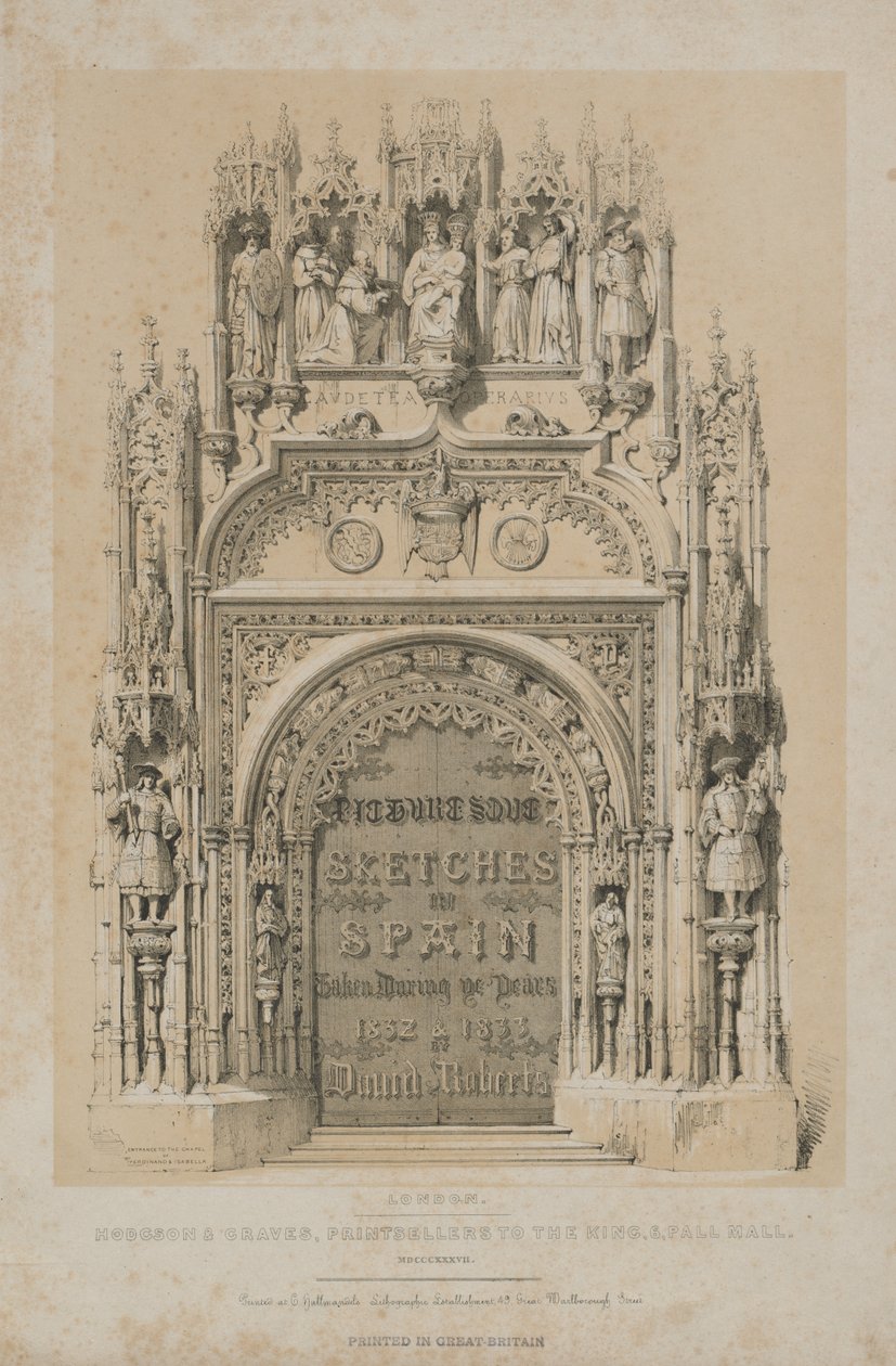 Schilderachtige Schetsen in Spanje: Titelpagina, 1837 door Thomas Allom