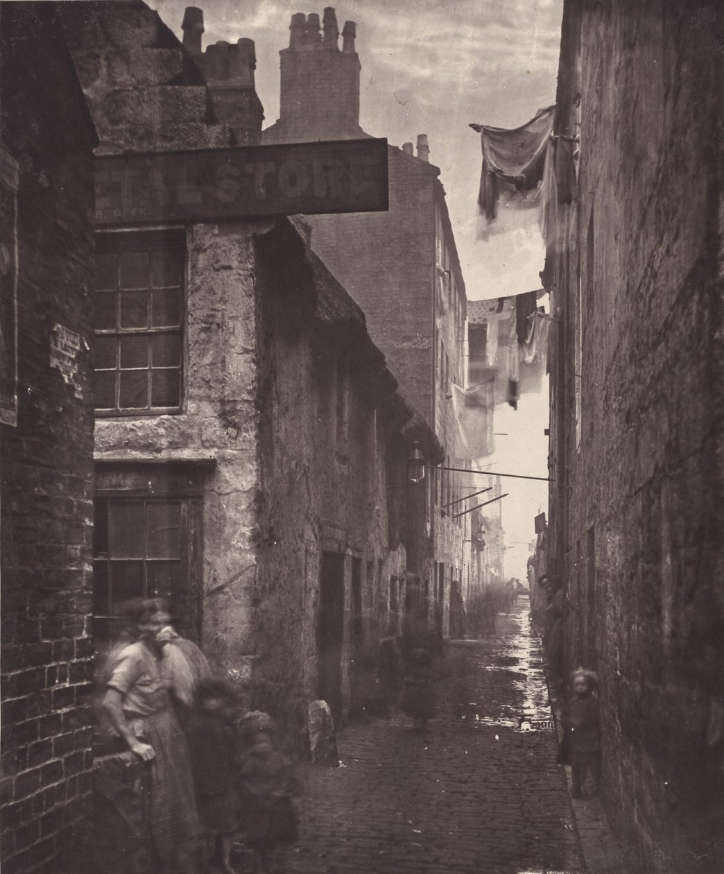 Oude Vennel, bij High Street door Thomas Annan