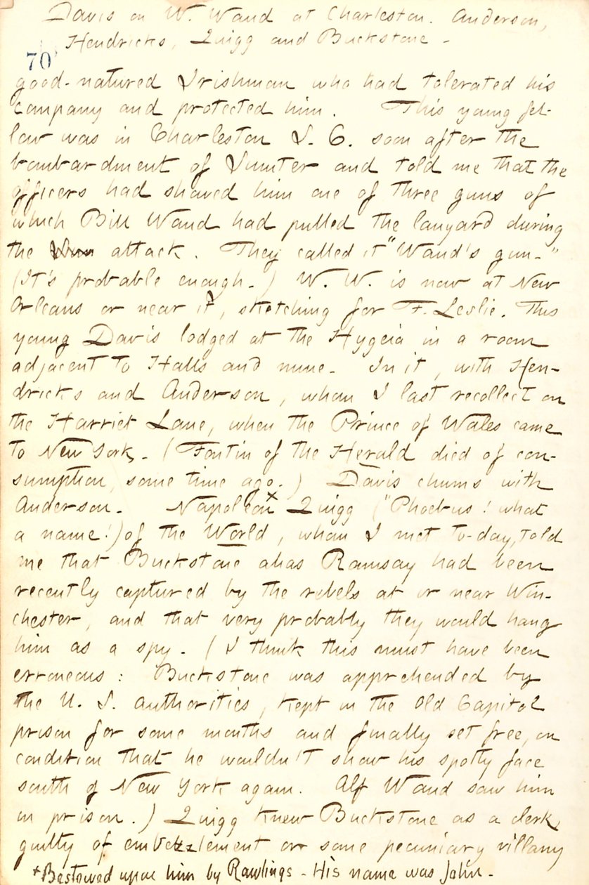 Thomas Butler Gunn Dagboeken - Deel 19, pagina 84, 26 maart 1862 door Thomas Butler Gunn