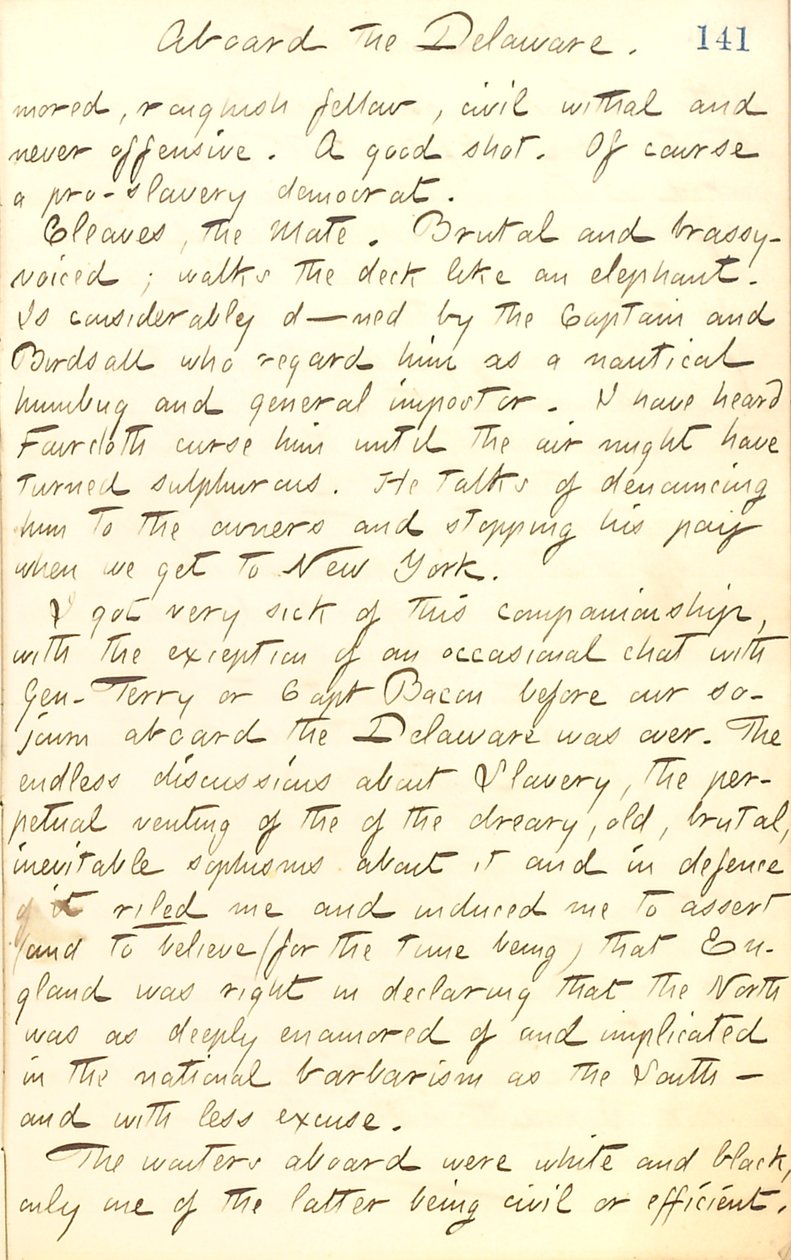 Dagboeken van Thomas Butler Gunn - Deel 20, pagina 155, 31 augustus 1862 door Thomas Butler Gunn