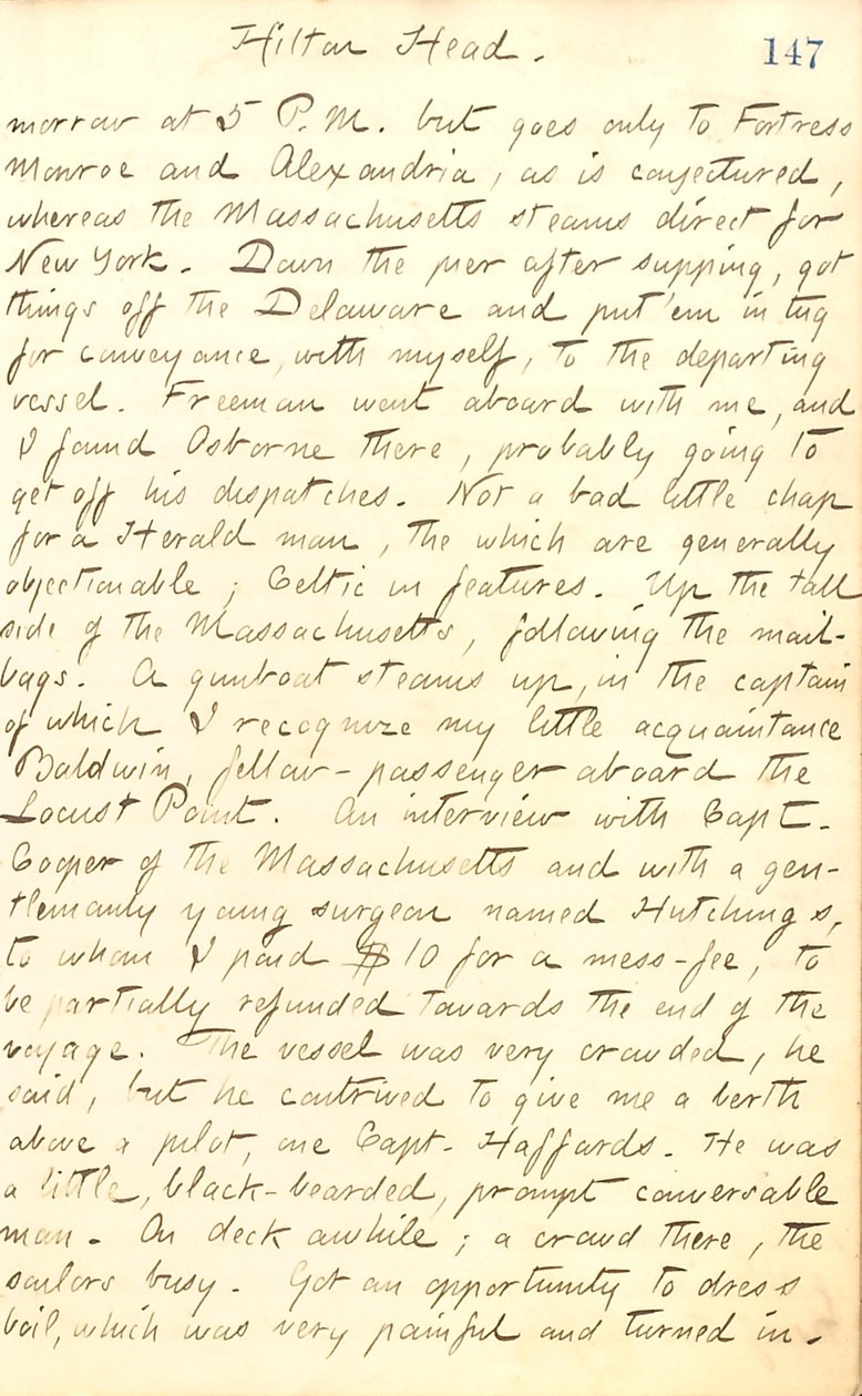 Thomas Butler Gunn Dagboeken - Deel 20, pagina 161, 8 september 1862 door Thomas Butler Gunn