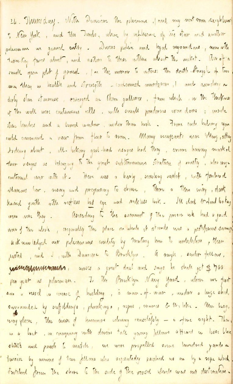 Thomas Butler Gunn Dagboeken- Volume 2, pagina 142, 24 juli 1851 door Thomas Butler Gunn