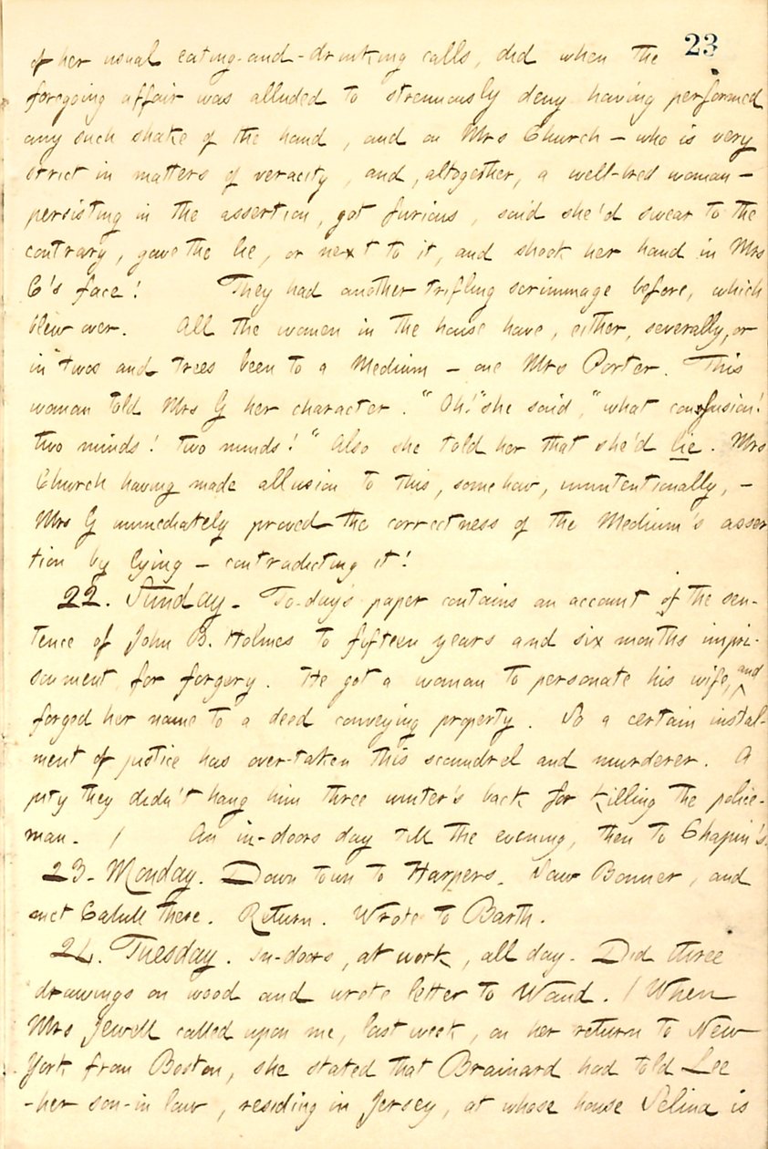 Thomas Butler Gunn Dagboeken- Volume 9, pagina 32, 21-24 november 1857 door Thomas Butler Gunn