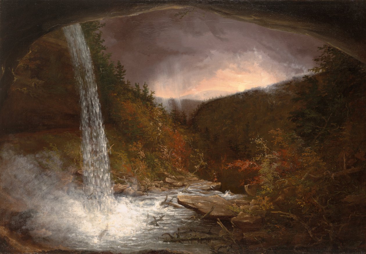 Kaaterskill watervallen door Thomas Cole