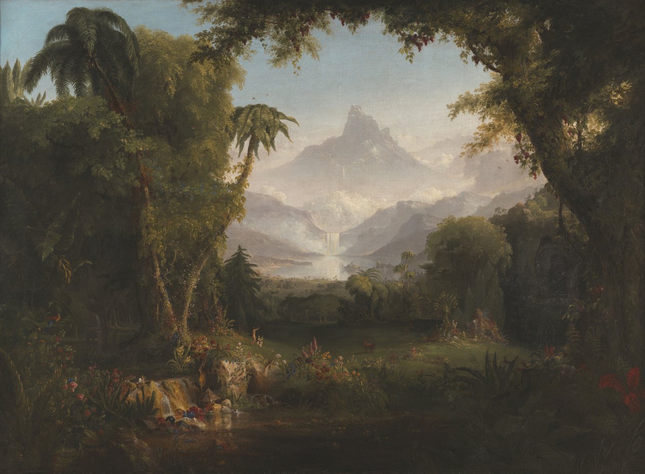 De Tuin van Eden  door Thomas Cole