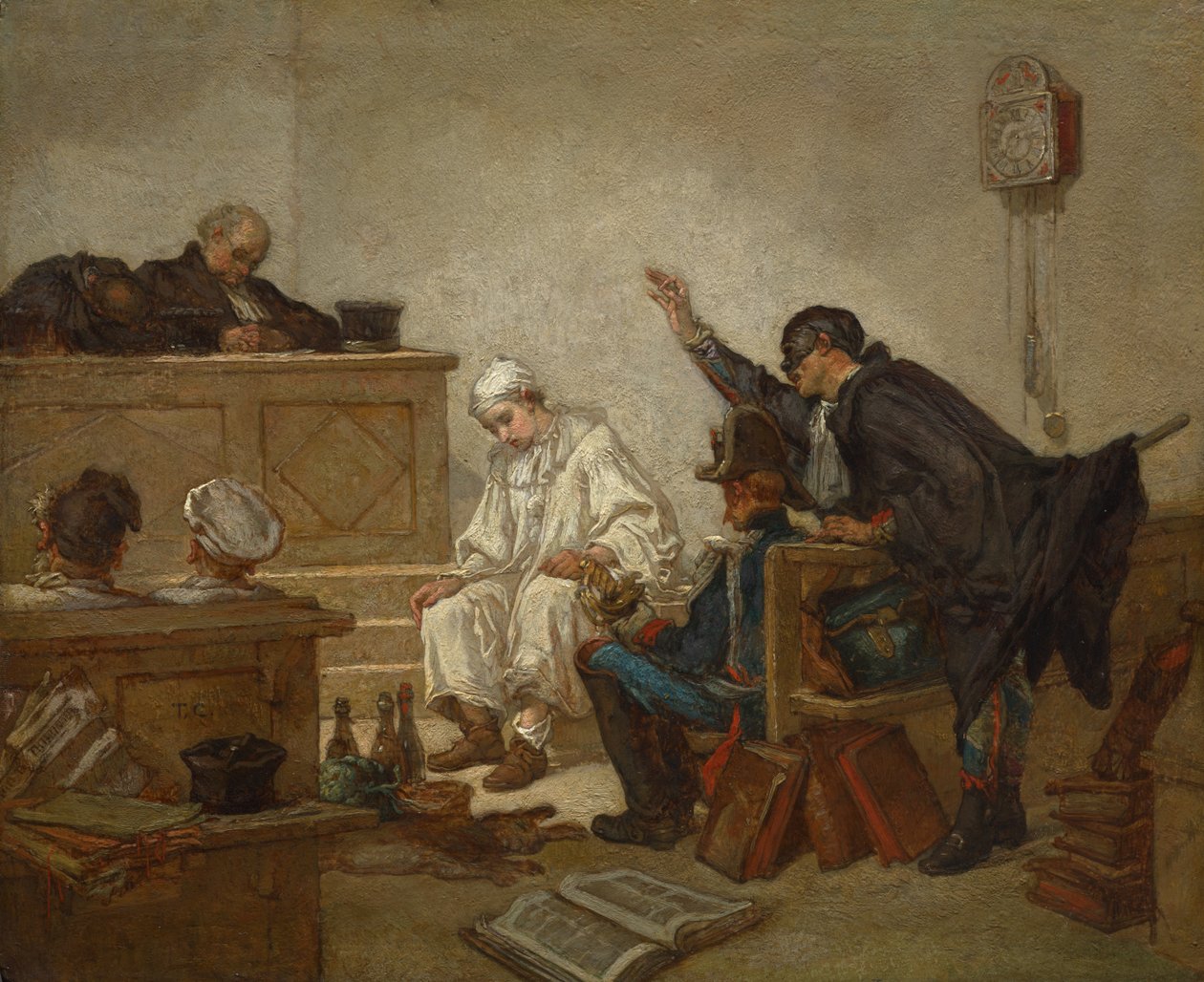 Pierrot voor de strafrechter door Thomas Couture