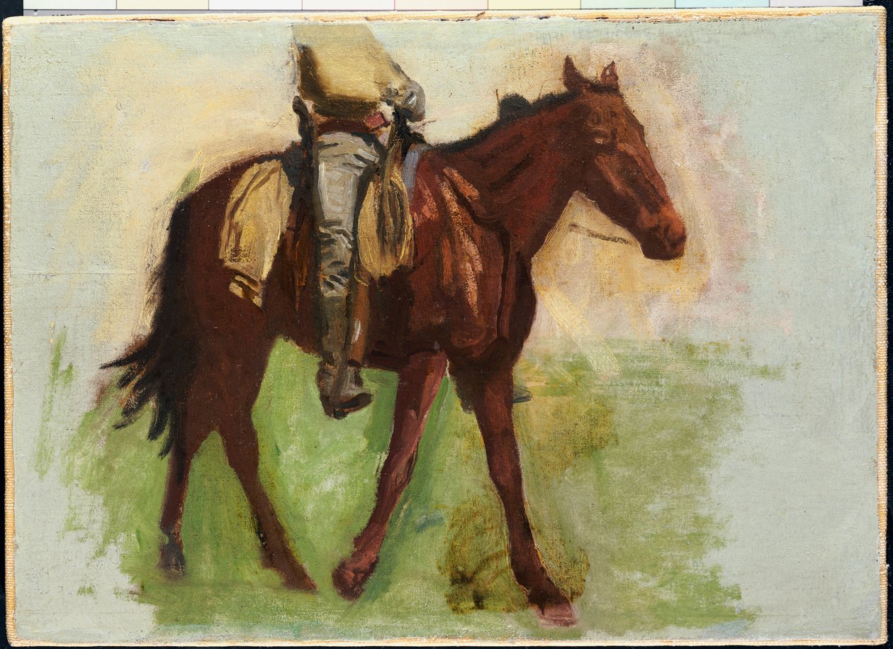 Schets voor "Cowboys in de Badlands" door Thomas Cowperthwait Eakins