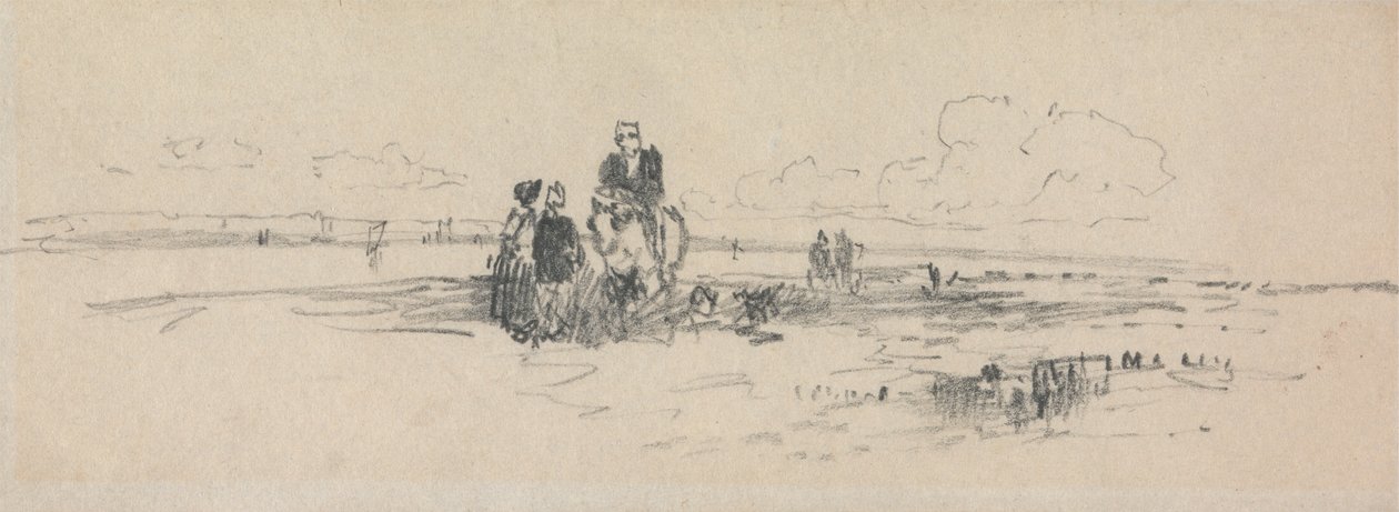 Figuren aan de Oever door Thomas Creswick