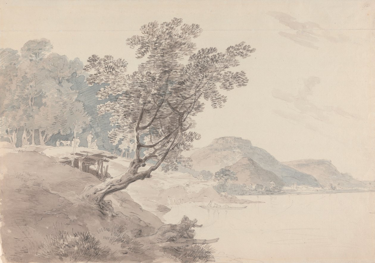 Akbarpur Gaut, nabij Rhotas, India door Thomas Daniell