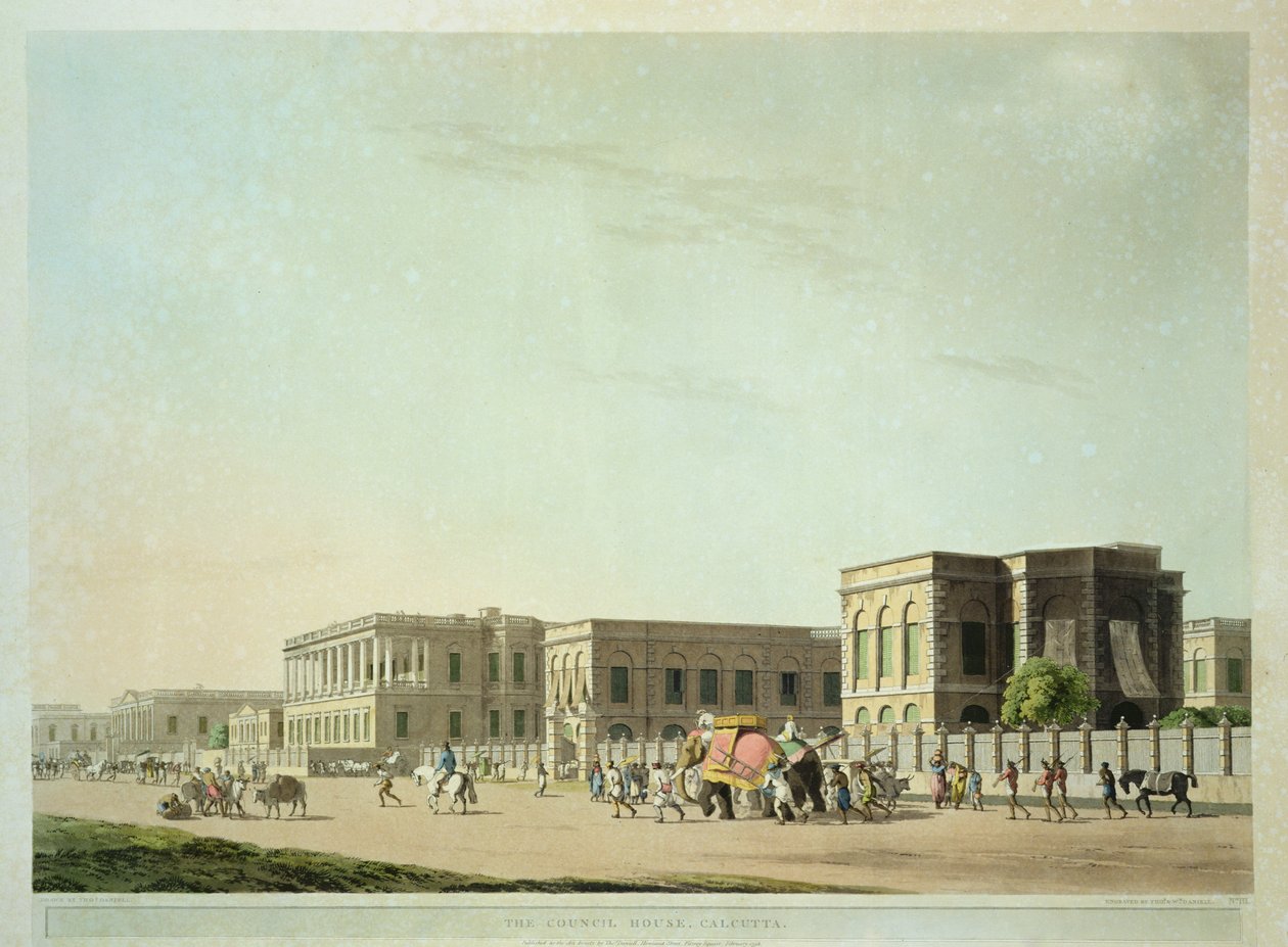 Het raadhuis, Calcutta, plaat 29 uit 