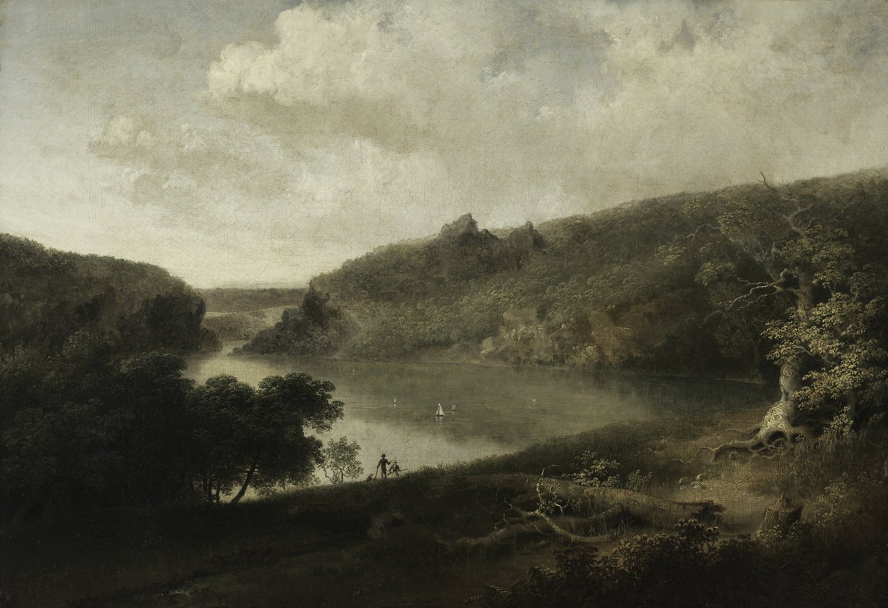 Uitzicht op een Meer, ca. 1830 door Thomas Doughty