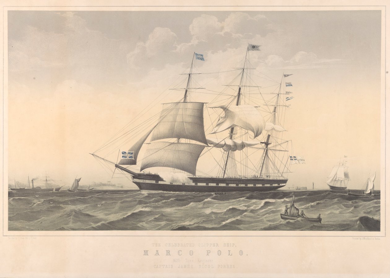 Het beroemde Clipper Schip Marco Polo door Thomas Dove