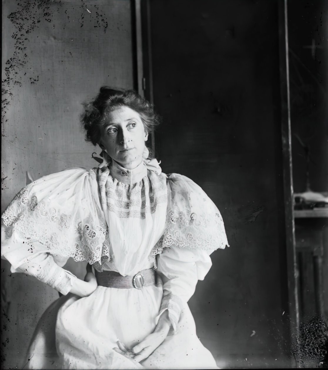 Jennie Dean Kershaw mevrouw Samuel Murray door Thomas Eakins