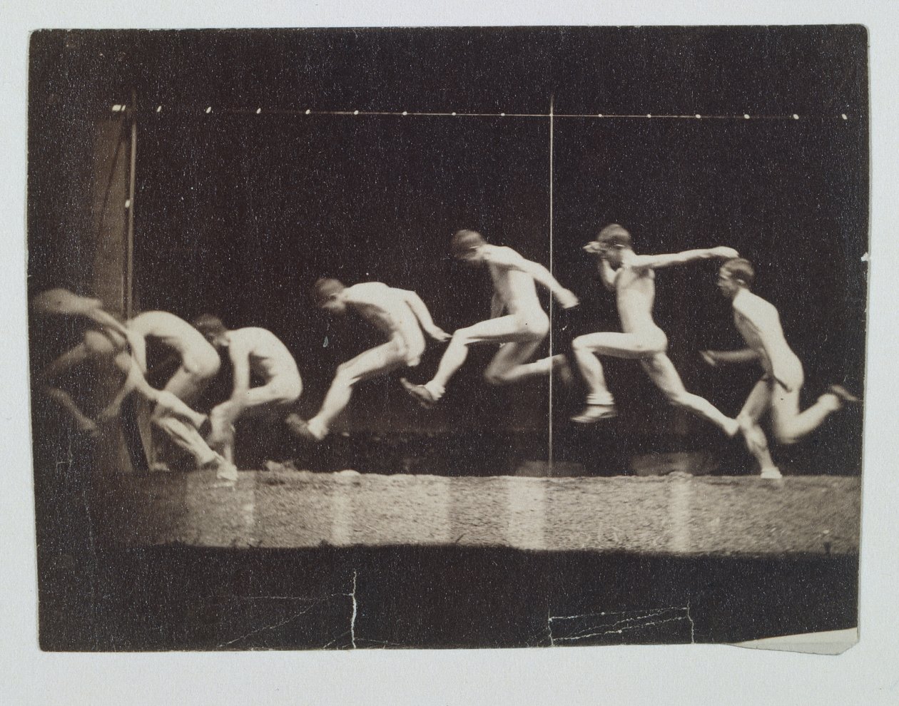 Foto’s van het Marey-wiel van een onbekend model door Thomas Eakins