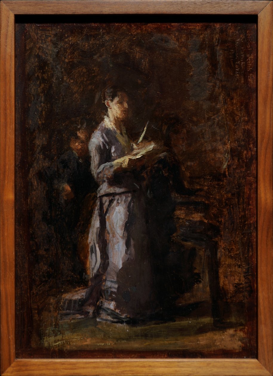 Studie voor „Pathetisch lied“ door Thomas Eakins