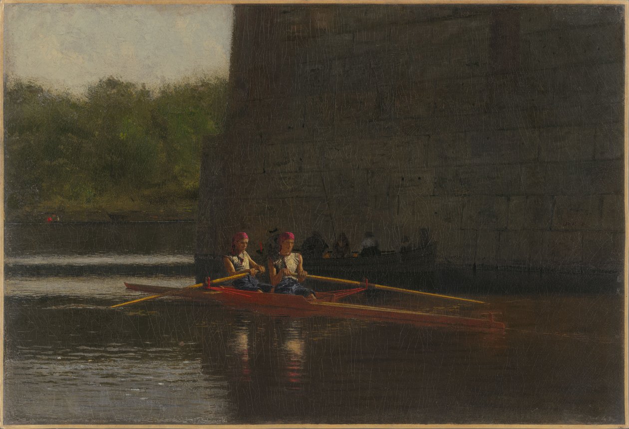 De roeiers (de gebroeders Schreiber) door Thomas Eakins