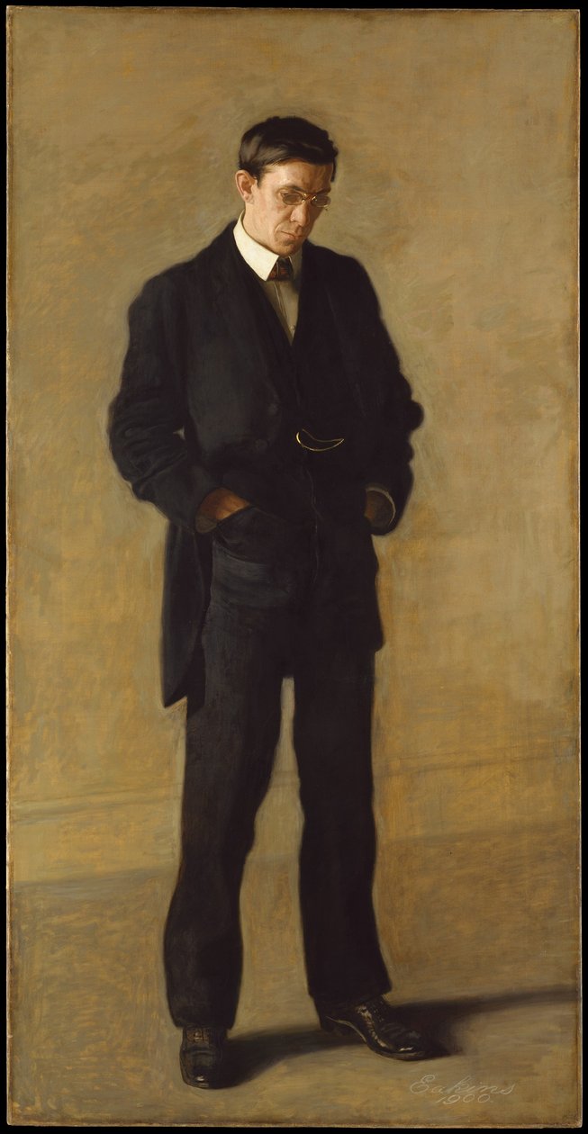 De denker: portret van Louis N. Kenton door Thomas Eakins