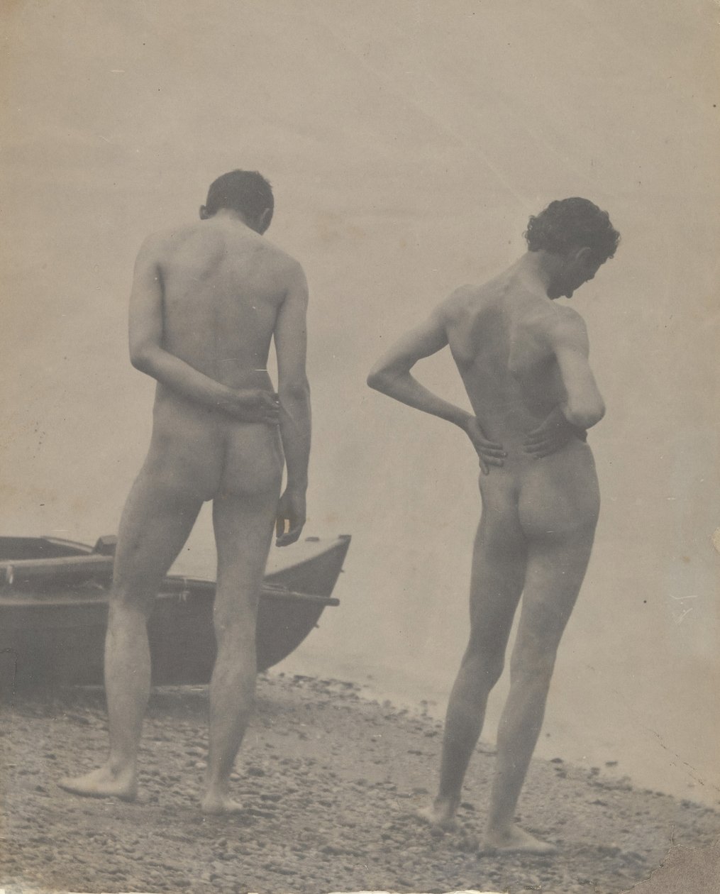Thomas Eakins en John Laurie Wallace op een strand, ca. 1883 door Thomas Eakins