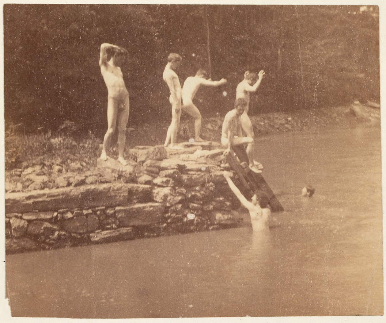 Thomas Eakins en studenten door Thomas Eakins