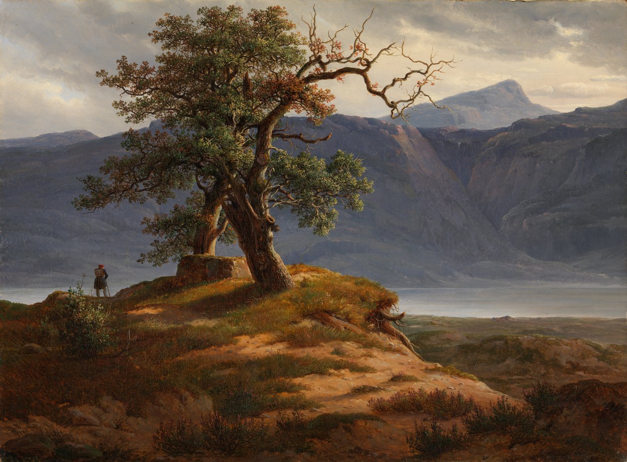 Landschap met reiziger door Thomas Fearnley