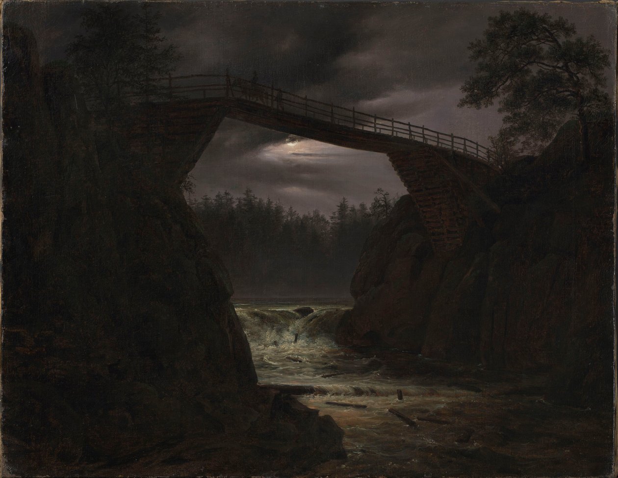 De Haugebrug buiten Arendal door Thomas Fearnley
