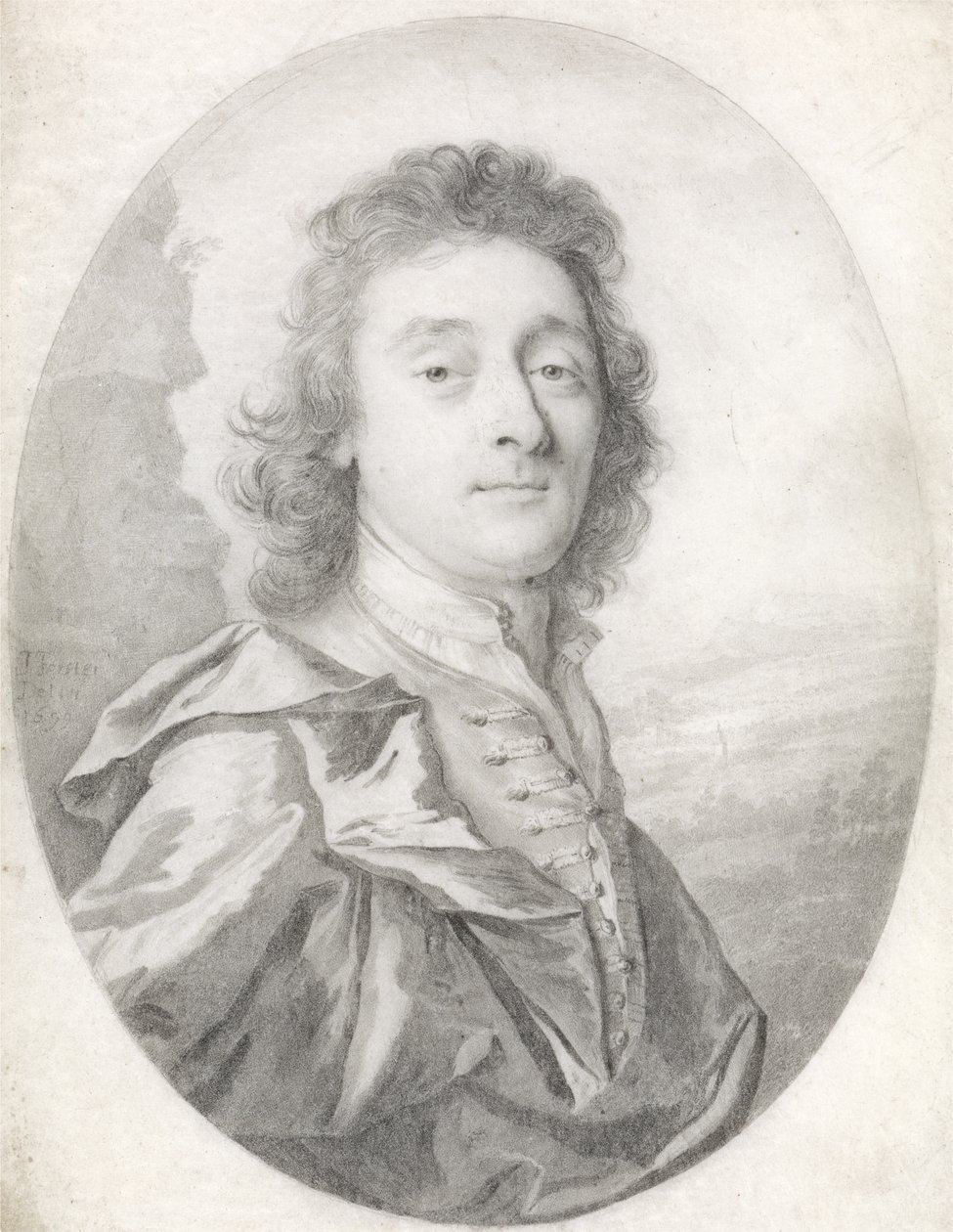 Portret van een man, 1699 door Thomas Forster
