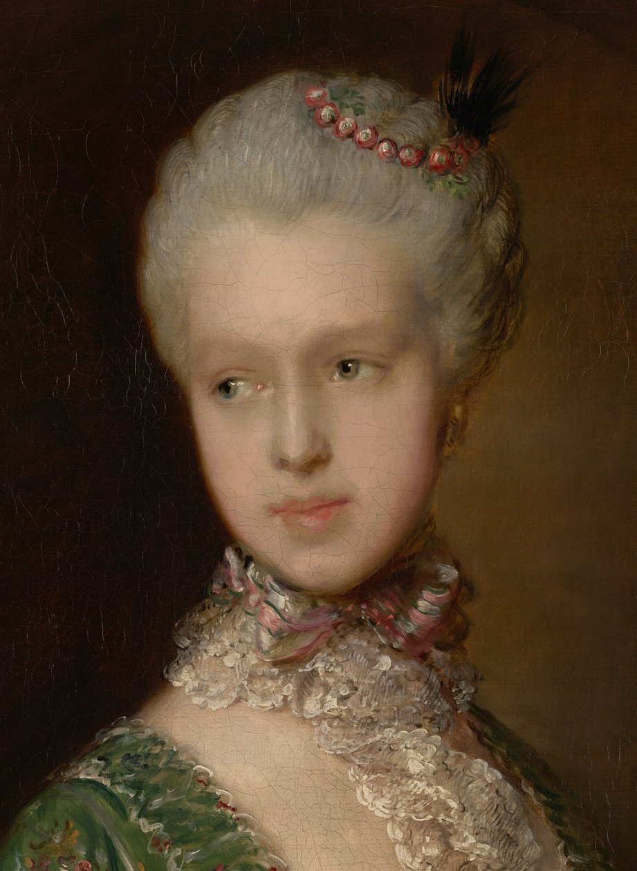 Elizabeth Wrottesley, later hertogin van Grafton door Thomas Gainsborough
