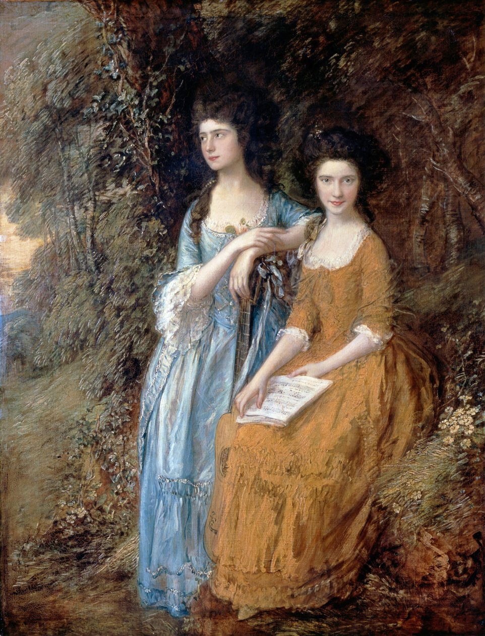 Elizabeth en Mary Linley door Thomas Gainsborough