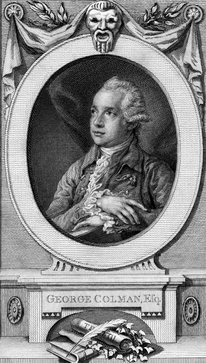 George Colman de Oudere, gegraveerd door John Hall door Thomas Gainsborough