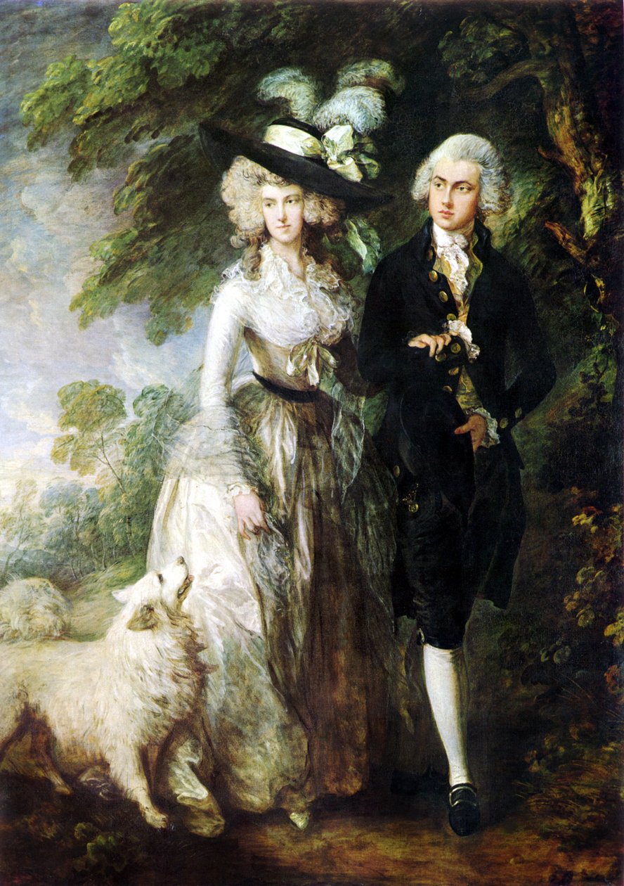 De heer en mevrouw William Hallett ("De ochtendwandeling") door Thomas Gainsborough