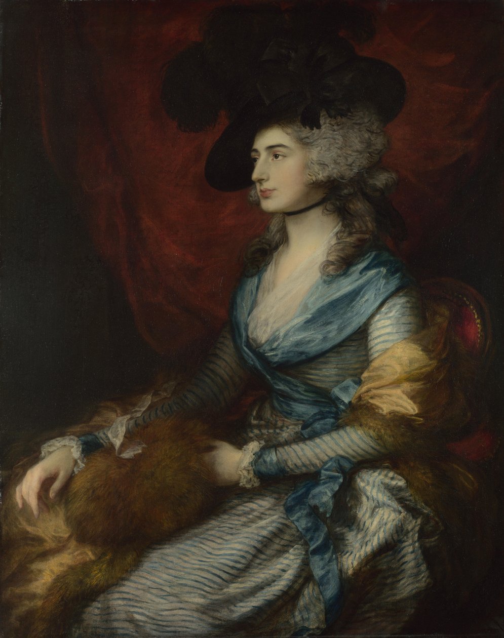 Portret van Sarah Siddons door Thomas Gainsborough