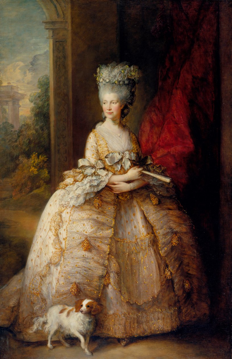 Queen Charlotte (1744-1818) door Thomas Gainsborough