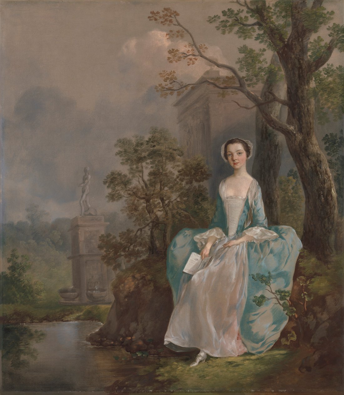 Portret van een vrouw door Thomas Gainsborough RA