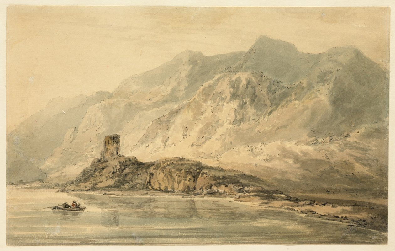 Kasteel Dolbadarn door Thomas Girtin