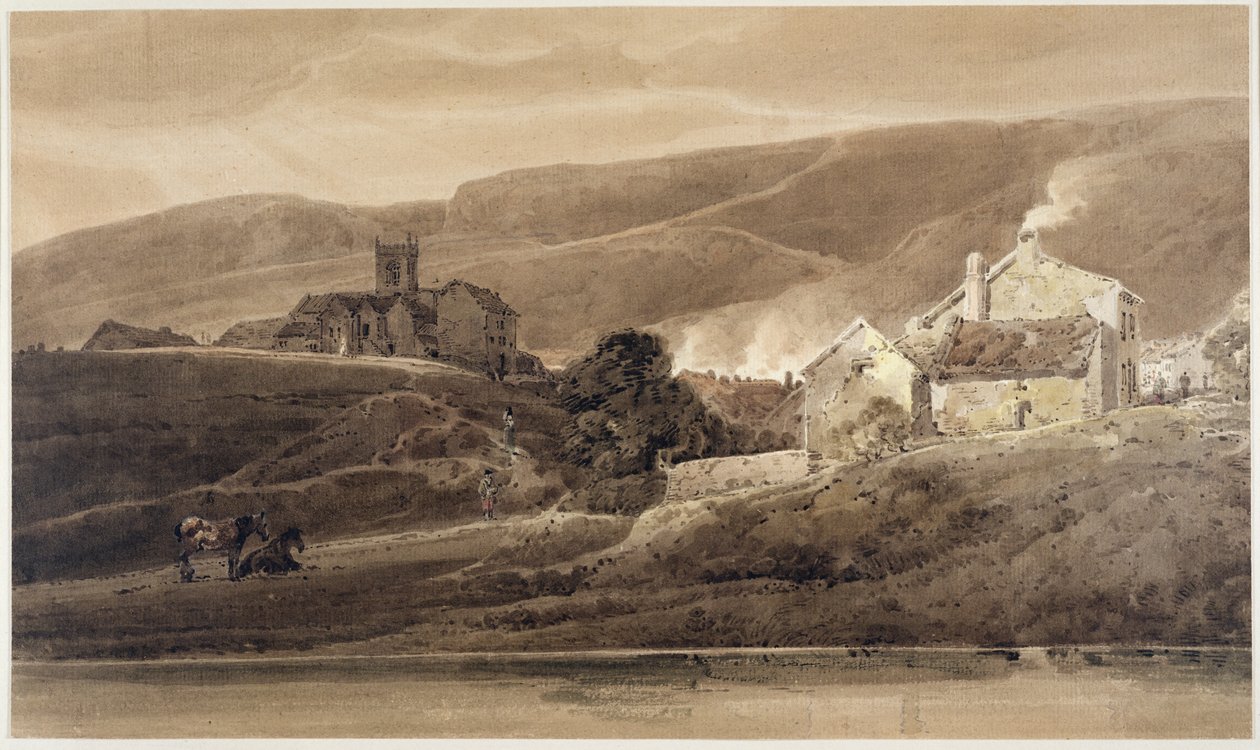 Ilkley, Yorkshire door Thomas Girtin