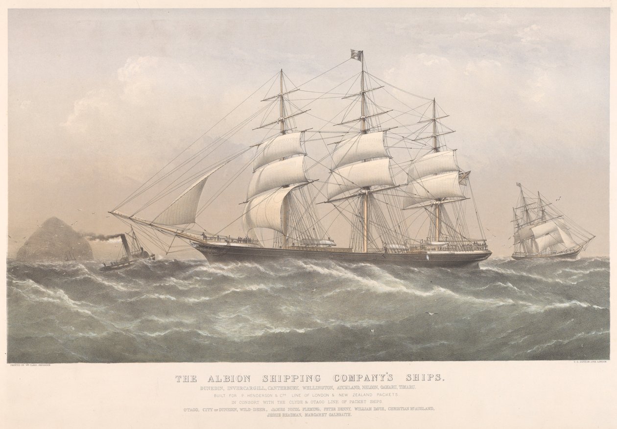 De schepen van de Albion Shipping Company door Thomas Goldsworth Dutton