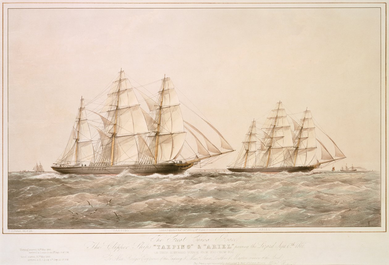 De Grote China Race: de Clipper Schepen 
