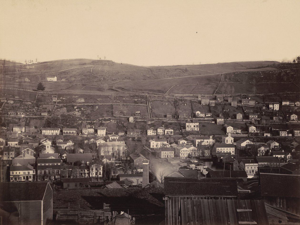 Honesdale, Sectie 4, Del.  Hudson Canal Co, ca. 1863-1865 (foto) door Thomas H. Johnson