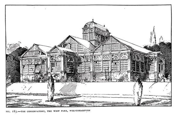 De Kas, het West Park, Wolverhampton, uit 