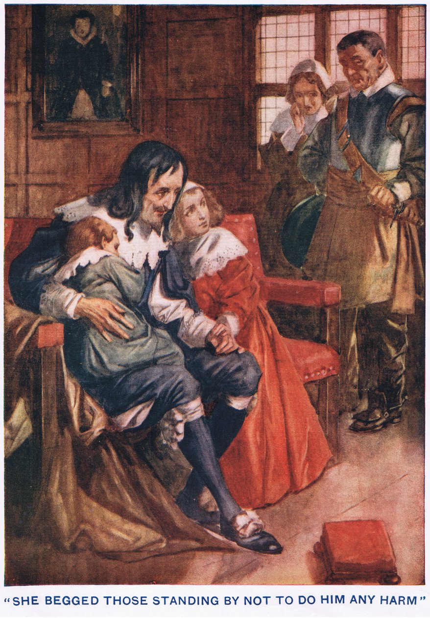 Ze smeekte de aanwezigen hem geen kwaad te doen door Thomas Heath Robinson