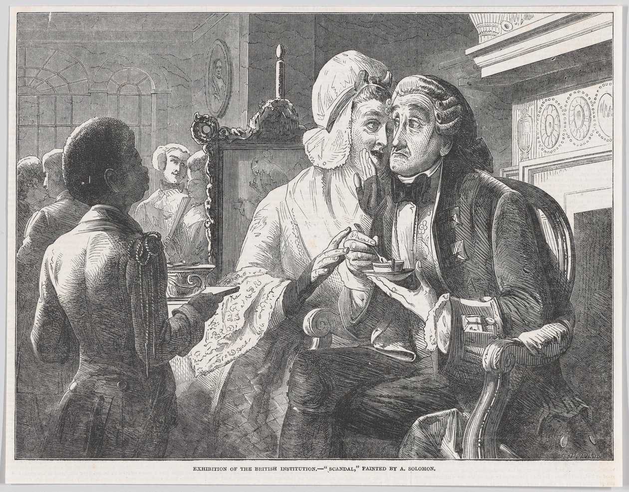 Schandaal, uit Illustrated London News, 15 februari 1851 door Thomas Heaviside