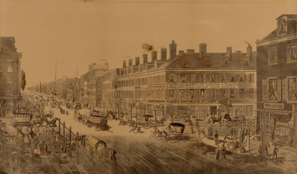 Broadway, New York, 1836 (met Webb