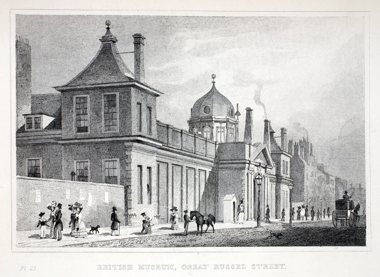 British Museum, Great Russell Street, uit 