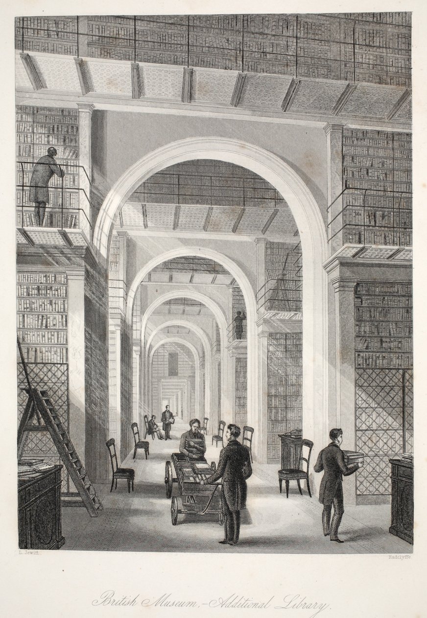 British Museum, de aanvullende bibliotheek, uit 