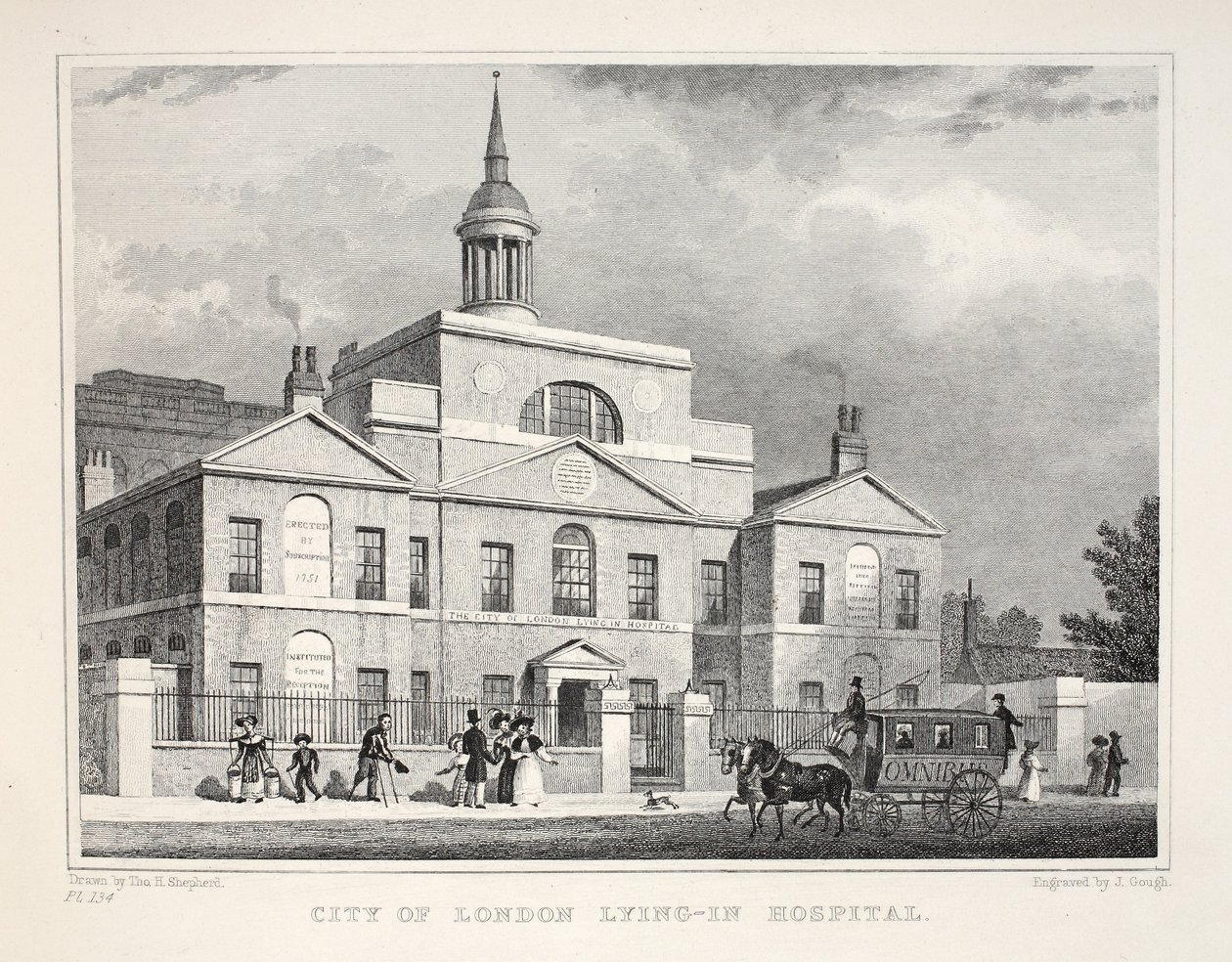 City of London Lying in Hospital, uit 